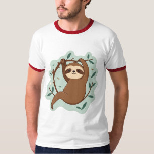 Camiseta Hang Loose - Chill Sloth Vibes