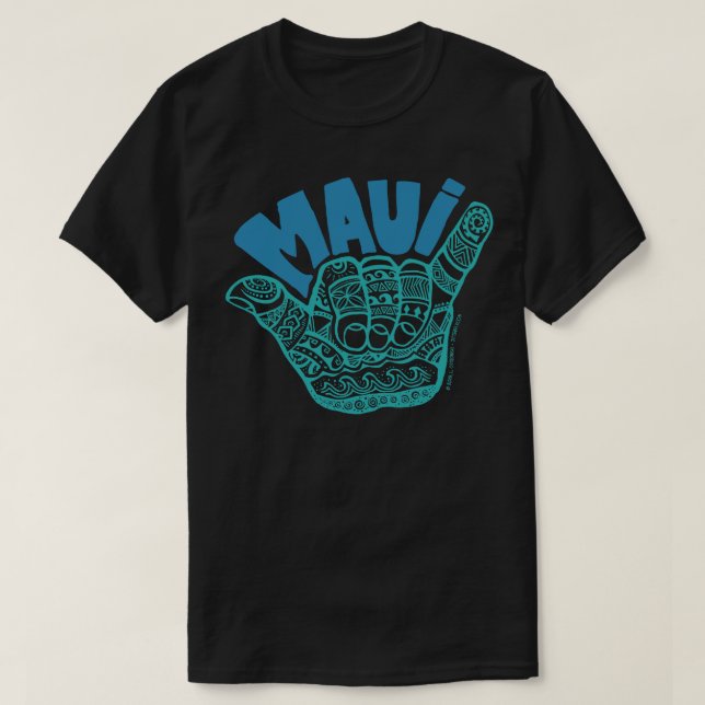 CAMISETA HANG LOOSE MAUI (Frente do Design)