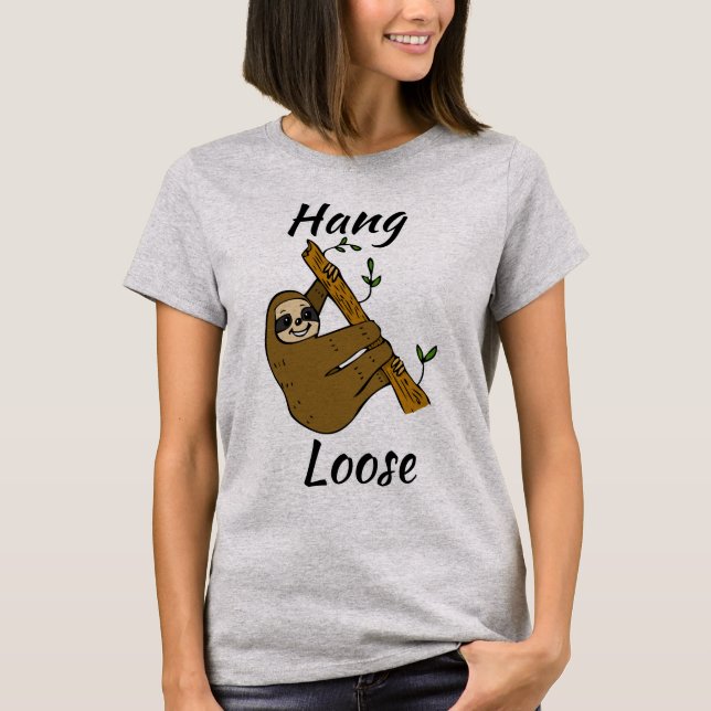 Camiseta Hang Loose Sloth (Frente)