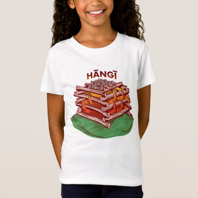 Camiseta Hangi Maori Comida Kai (Frente)