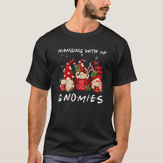 Camiseta Hanging With My Gnomies Hot Cocoa Gnomes Chocolate (Frente)