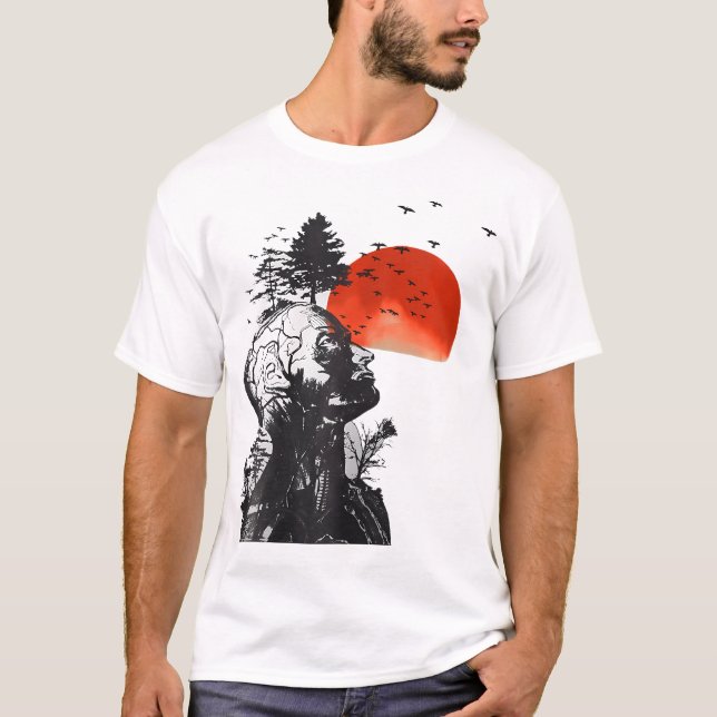 Camiseta Hangover - Gráfico de Árvores Humanas (Frente)