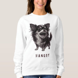 Camiseta Hangry Chihuahua - Engraçada E Agressiva Assustado