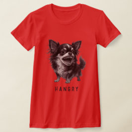 Camiseta Hangry Chihuahua - Engraçada E Agressiva Assustado