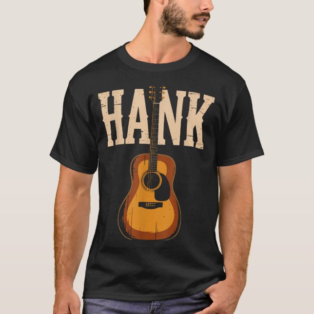 Camiseta Hank Folk Style Line Dancing Western Country Music (Frente)