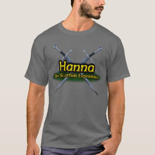 Camiseta Hanna o clã escocês Hannay da experiência