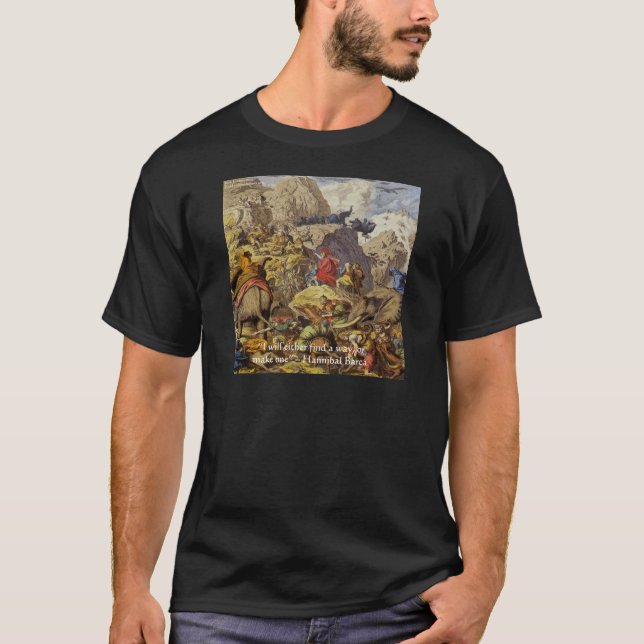 Camiseta Hannibal Barca & Army & Quote Gifts & Cards (Frente)