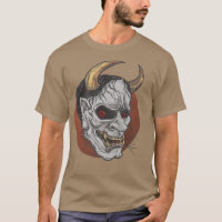 Hannya Mask demon japonês ou tatuagem estética de