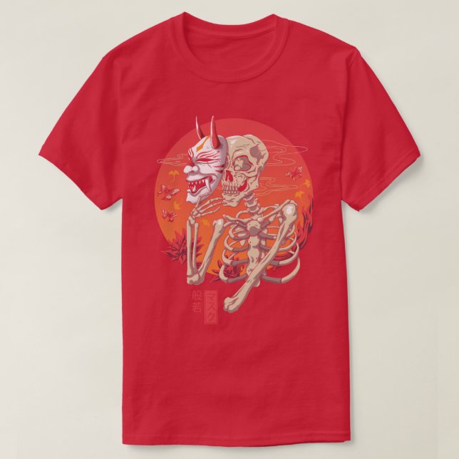 Camiseta Hannya Yokai Mask (Frente do Design)