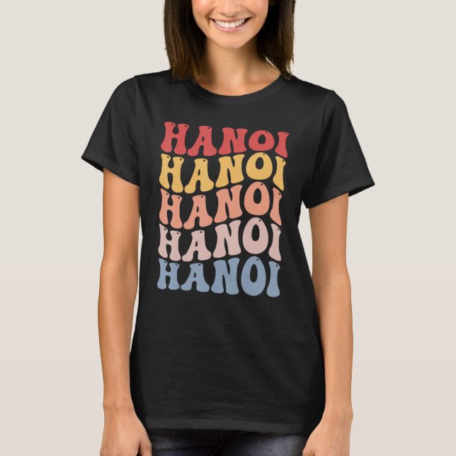 Camiseta Hanoi City Groovy Retro (Frente)
