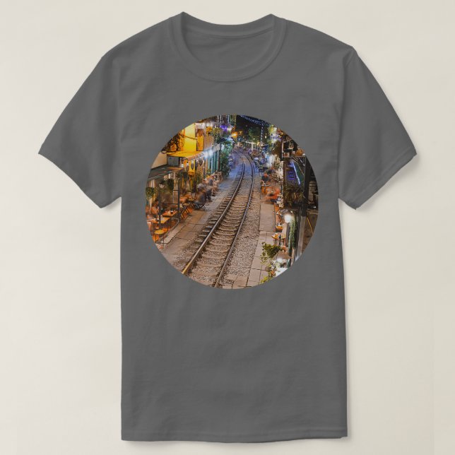 Camiseta Hanoi Train Street Vietnam (Frente do Design)