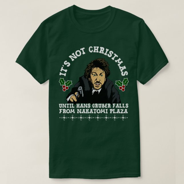 Camiseta Hans Gruber Christmas (Frente do Design)