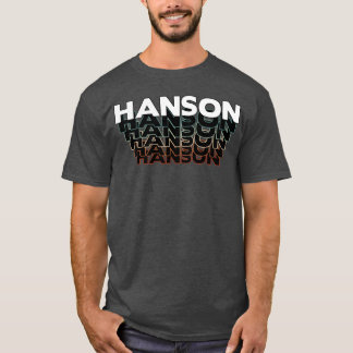 Camiseta Hanson Engraçado Retro Vintage Pôr do sol Hanson 8