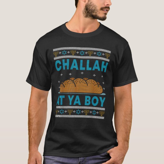 Camiseta Hanukkah Challah At Ya Boy  (Frente)