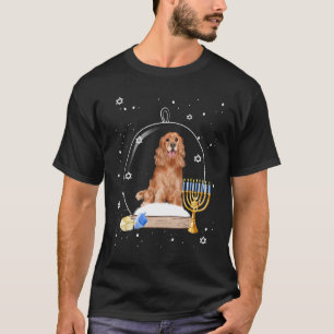 Camiseta Hanukkah Cocker Spaniel. Globe de Neve Cão Pajama