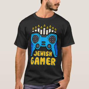 Camiseta Hanukkah, controladora de vídeo de jogos judeus, G