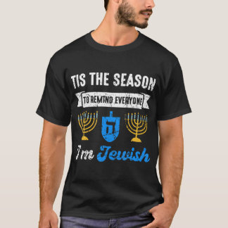 Camiseta Hanukkah dizendo o Festival Judaico do Patrimônio 