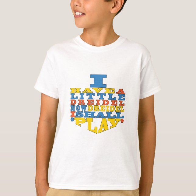 Camiseta Hanukkah "Dreidel Play" (Frente)