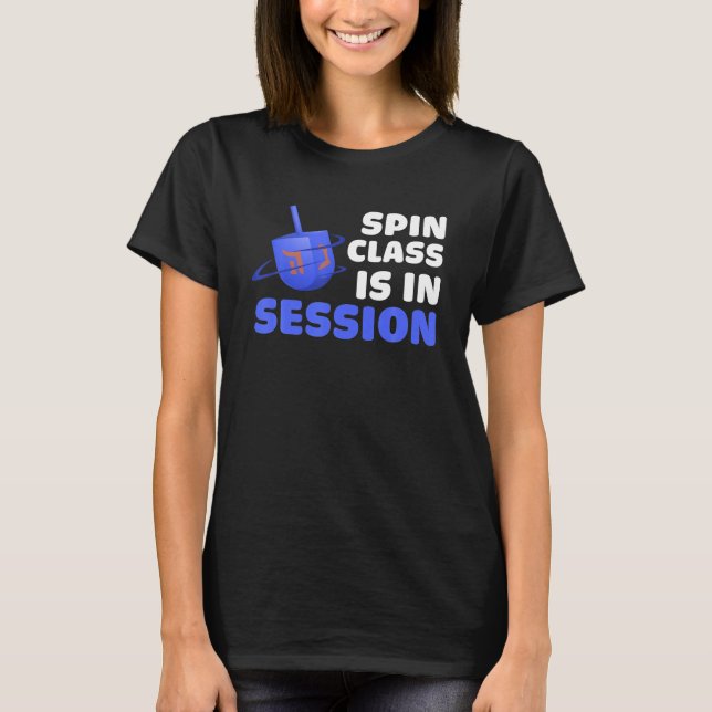 Camiseta Hanukkah Dreidel Spin Class Está Em Sessão (Frente)