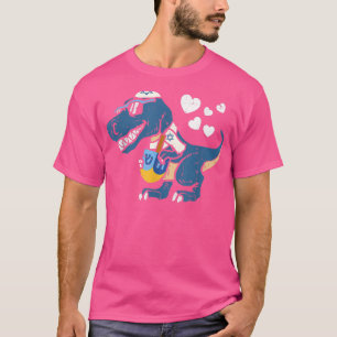 Camiseta Hanukkah Dreidel TRe Dinossaur Funny Menora Pun Pa