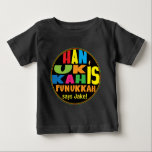 Camiseta "Hanukkah é Funukkah" Baby Fine Jersey<br><div class="desc">"Hanukkah É Funukkah" Baby Fine Jersey T-Shirt. Personalize eliminando "diz Jake" E escolha seu estilo de fonte, tamanho, cor e texto favoritos para ajustado da ocasião! Este design pode também ser usado para outras roupas, estilos e cores. Obrigados para parar e comprar! Muito apreciado! Feliz Chanukah/Hanukkah!Estilo: T-Shirt Baby Fine JerseySua...</div>