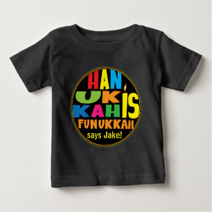 Camiseta "Hanukkah é Funukkah" Baby Fine Jersey