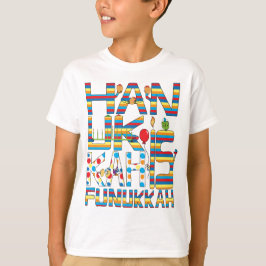 Camiseta "Hanukkah É Funukkah" Crianças Sem Sinal