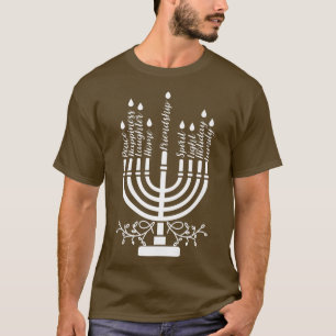Camiseta Hanukkah é o judeu Menorah Hanukkah