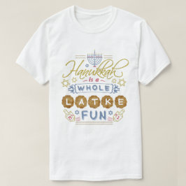 Camiseta Hanukkah é um divertimento inteiro do Latke