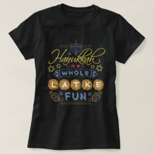 Camiseta Hanukkah é um divertimento inteiro do Latke