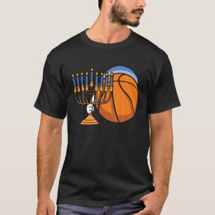 Camiseta Hanukkah Festival De Basquete Das Luzes Chanukah J