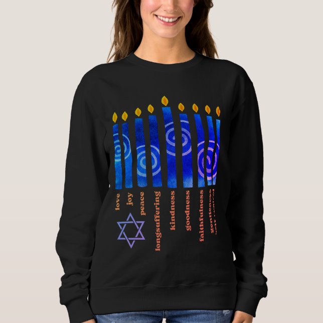 Camiseta HANUKKAH Fruta espiritual Christian (Frente)