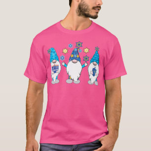 Camiseta Hanukkah Gnomos Shalom Gnomos Blue Hats