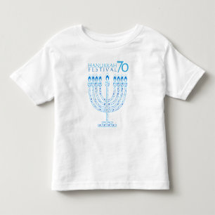 Camiseta Hanukkah ilumina o aniversário 70 do festival