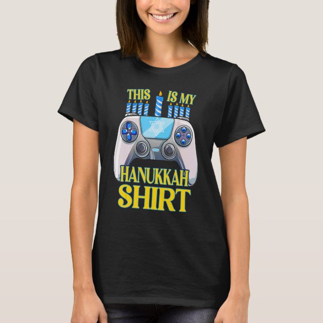 Camiseta Hanukkah Jewish Christmas Boys This Is My Hanukkah (Frente)