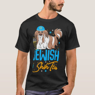Camiseta Hanukkah Jewish Shih Tzu Dog