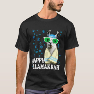 Camiseta Hanukkah Llama com Óculos Kippah e Tallit