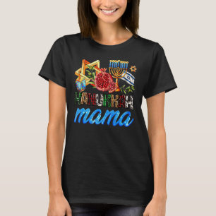 Camiseta Hanukkah Mama Chanukah Feriados Judeus Menorah Wes