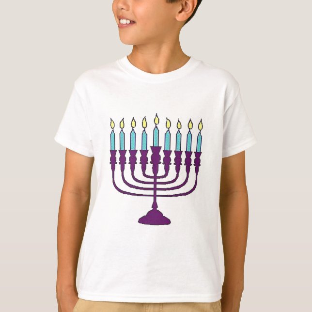 Camiseta Hanukkah Menorah (Frente)