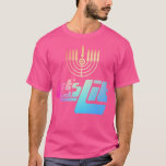 Camiseta Hanukkah Menorah, um judeu engraçado, deixa ficar<br><div class="desc">Hanukkah Menorah,  um judeu engraçado,  deixa cair.</div>