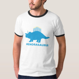 Camiseta Hanukkah Menorasaurus Menorah Dinossauro