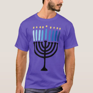 Camiseta Hanukkah Minimalistic Menorah Hanukkah 
