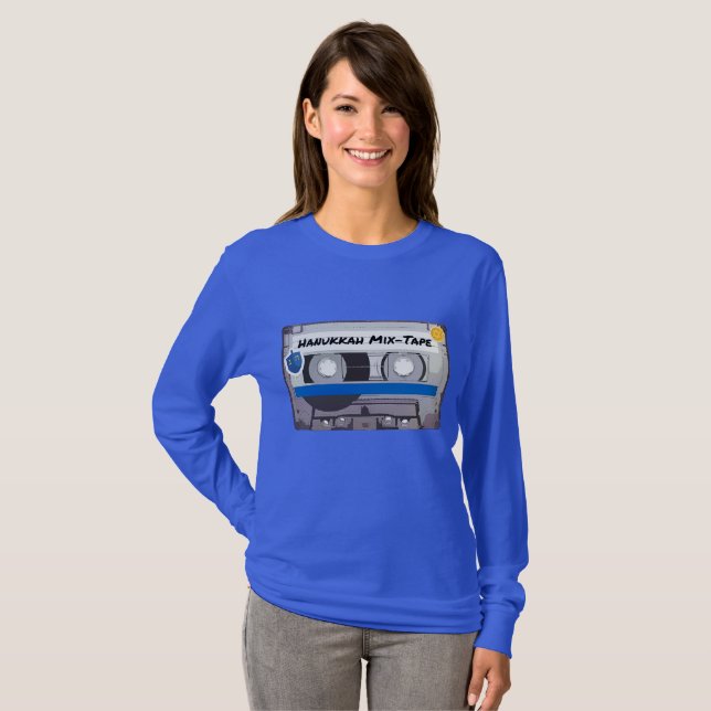 Camiseta Hanukkah Mix-Tape (Frente Completa)