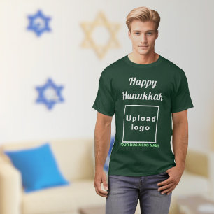 Camiseta Hanukkah: Saudações à Floresta Profunda Verde