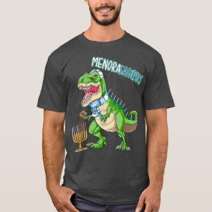 Camiseta Hanukkah T Re Menorasaurus Dinossaur Menorah Funny