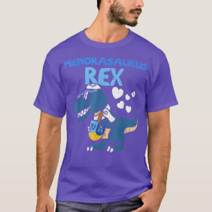 Camiseta Hanukkah T-Rex Menorasaurus Crianças Rex Dinossaur