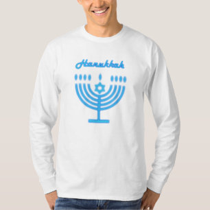 Camiseta Hanukkiah Happy Hanukkah Holiday Menorah