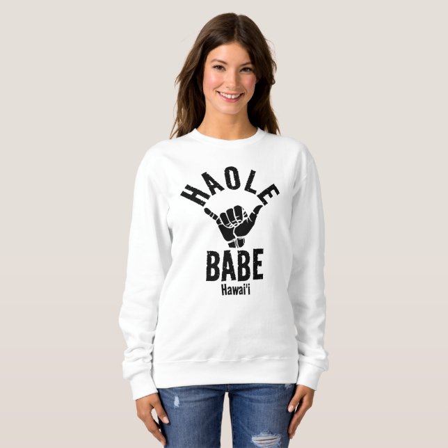 CAMISETA HAOLE BABE SHAKA HAWAII (Frente Completa)