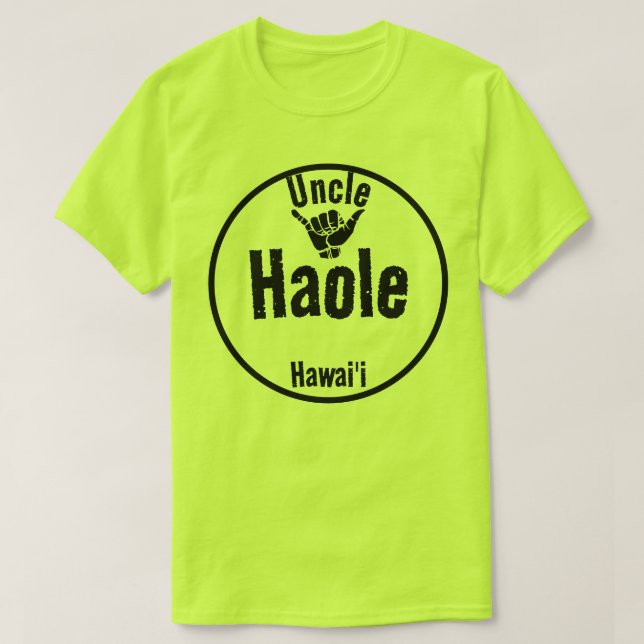 CAMISETA HAOLE TIO SHAKA HAWAII (Frente do Design)