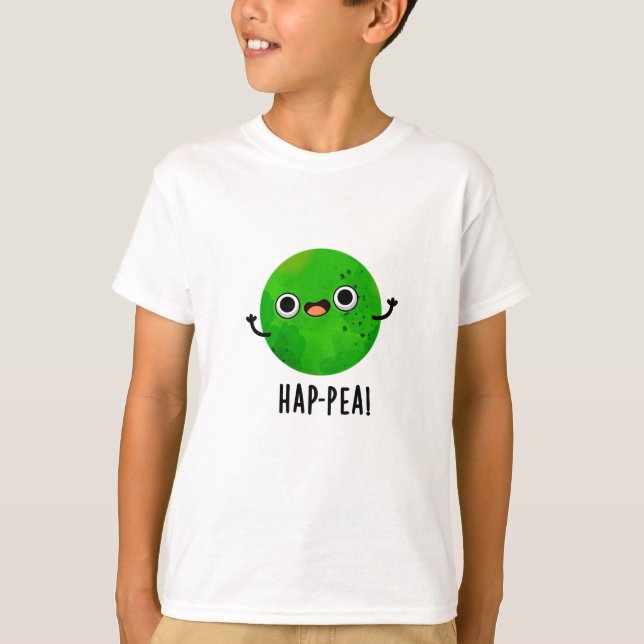 Camiseta Hap-pea Funny Happy Pea Pun (Frente)